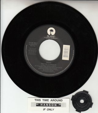 Hanson This Time Around 7 " 45 Rpm Vinyl Record Rare,  Juke Box Title Strip