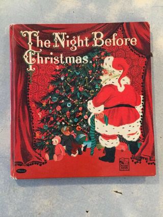 The Night Before Christmas Whitman Rare Story Hour Series Hardcover Book 1960