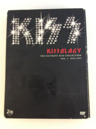 Kiss Kissology Vol 1 1974 - 77 Dvd Box Set W/ Bonus Disc,  Backstage Sticker Rare