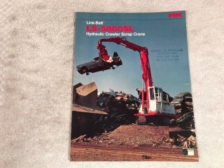 Rare 1970s Link Belt Fmc Ls5800sl Scrap Crane Dealer Brochure