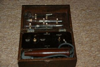 Vintage Violet Ray Machine & Wands Electric Medical Shock Machine