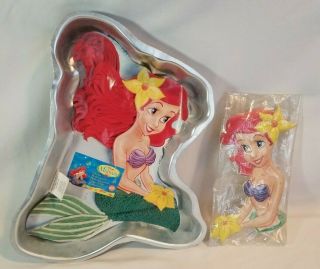 Rare Wilton Disney The Little Mermaid Ariel Cake Pan 2105 - 3400 Incl Ariel Maker
