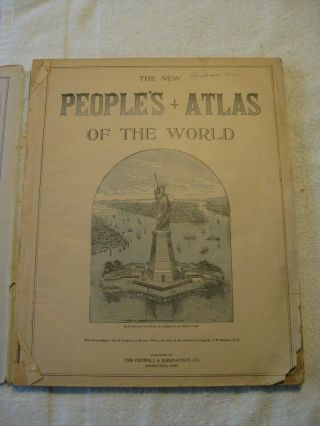 1899 The People ' s Atlas of The World,  MAST,  CROWELL & KIRKPATRICK 2