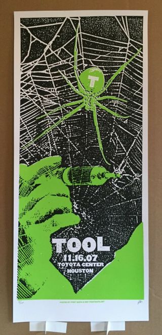 Tool Houston Texas 2007 Poster Very Rare Print Mafia