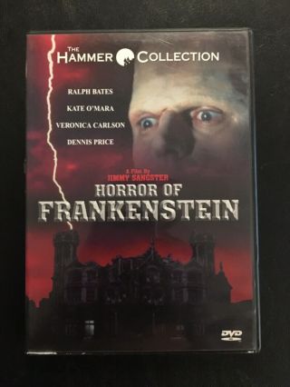 Rare Oop Horror Of Frankenstein (anchor Bay Dvd 2001) Hammer Horror