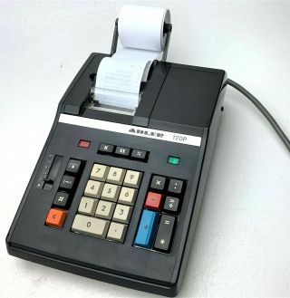 Vintage Adler 120p Adding Machine Printing Calculator - Great