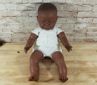 1984 Berjusa Vintage Black African American Baby Doll 20 "