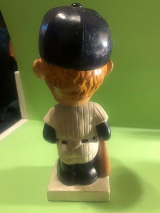 Vintage 1960s Mickey Mantle Ny Yankees Bobble Head Nodder Doll ;RARE White Base 2
