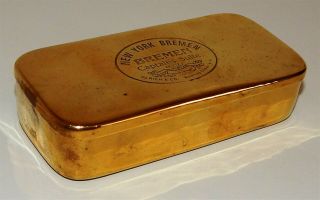 Antique Vintage Tobacco Tin - York & Bremen Captains Suite - Olrich & Co