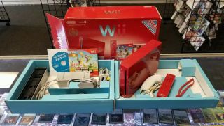 Nintendo Mario Wii Hardware Bundle Rare Complete