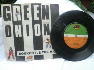 Booker T.  & The M.  G.  S Green Onions Rare Vinyl Uk 7 " Single K10109 1964