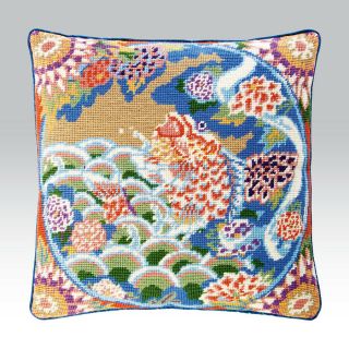 Ehrman Kaffe Fassett Oriental Fish Needlepoint Tapestry Kit Retired Rare