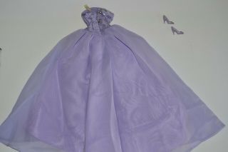 Vintage Barbie Lavender Formal Evening Dress Very Good