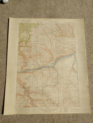 22x29 1916 Usgs Topo Map Arlington,  Oregon Washington Columbia River Rickleton