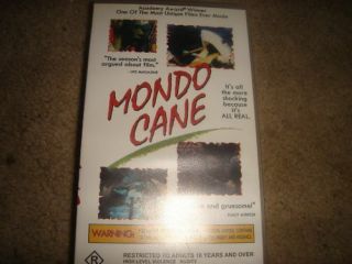 Mondo Cane - Rated R - Rare Vhs Cult Video