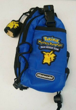 Pokemon Mystery Dungeon Blue Rescue Team Nintendo Ds Case Bag Rare Pikachu