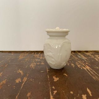 Antique Victorian Milk Glass Powder Jar