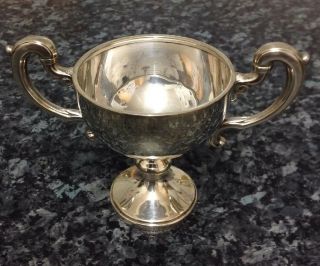 Solid English Silver Two Handle Trophy Cup Heavy 69 Grams