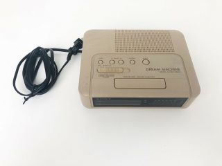 Vintage Sony Dream Machine Digital Clock Radio W/alarm Icf - C240 Tan Retro