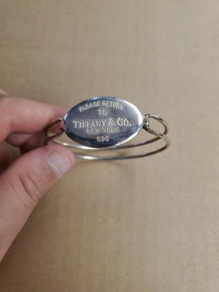 Tiffany & Co.  Authentic Cuff Lock Bracelet Sterling 925 Return To Tiffany 
