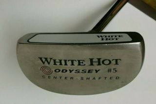 Rare Odyssey 5 Center - Shafted White Hot Golf Putter - Rh - 35 "