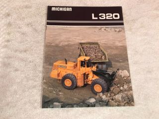 Rare Clark Michigan L320 Dozer Loader Tractor 15 Page Dealer Brochure