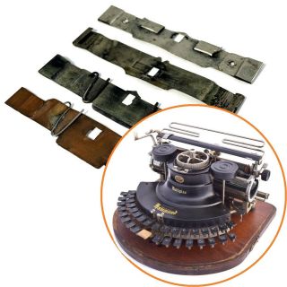 (4) Hammond Typewriter Shuttle Shields Replacement Parts Antique Vtg