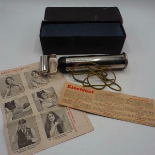 Antique Quack Medical Device Electeat Electric Shock Stimulation W/ Box