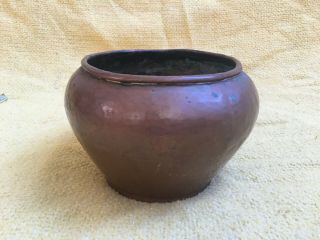 Arts & Crafts Hammered Copper Vase
