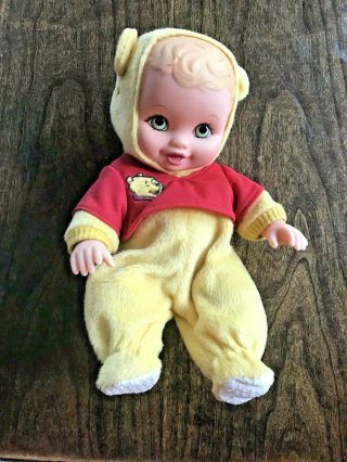 Vintage 1999 Lauer Water Babies Disney Winnie The Pooh Baby Doll Green Eyes