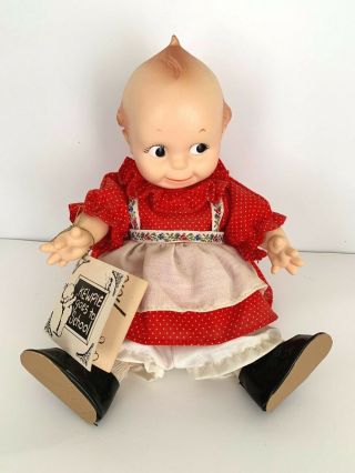 Vintage Kewpie Doll Goes To School Girl Jesco 12 " Reposition - Able Doll With Tag