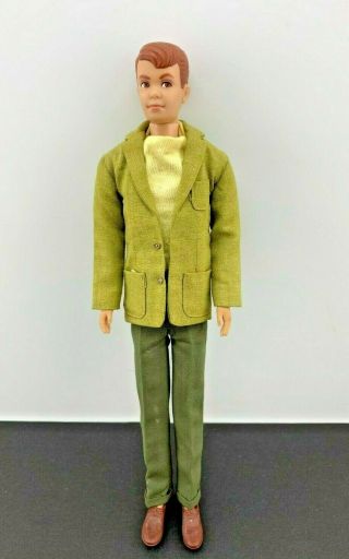 Vintage 1960 Allen Doll Straight Legs W/ Ken Tagged Outfit Zipper Rubber Shoes