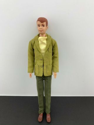 Vintage 1960 Allen Doll Straight Legs w/ Ken tagged outfit zipper rubber shoes 2
