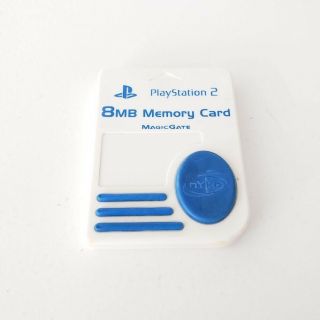 Ps2 Sony Playstation 2 8mb Memory Card White Nyko Magic Gate Rare
