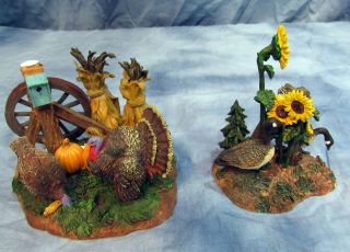 Rare Retired Dept 56 56.  52939 Turkeys Geese In The Field Thanksgiving