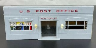Bachmann Po - 1 O Scale Plasticville U.  S.  Post Office Building Vintage Rare 1950 