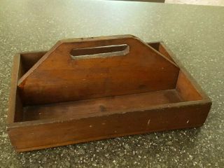Primitive Style Wooden Knife Tool Or Cutlery Tray Handle