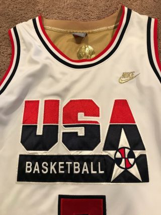 Rare Nike Authentic 1992 Usa Olympics Dream Team Larry Bird 7 Jersey Men Xxl