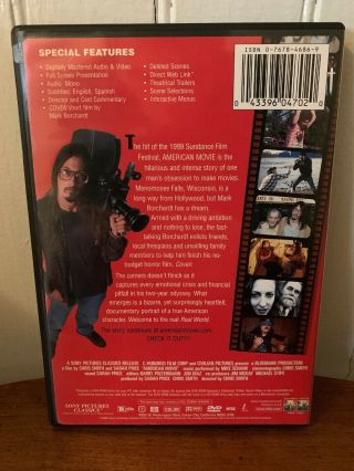American Movie (DVD,  2000) Chris Smith Sarah Price RARE OOP 2