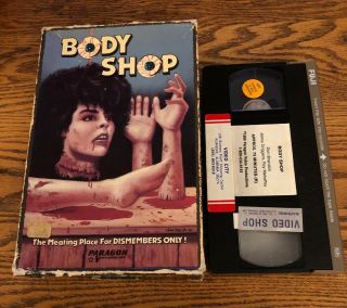 Body Shop - Vhs Paragon Video Big Box Rare Gore Horror 1986 - Pat Patterson