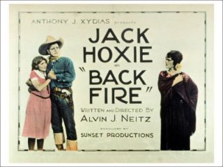 Back Fire Rare Western Classic Dvd 1922 Silent Film Jack Hoxie