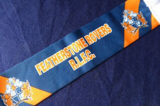 Rare Vintage Featherstone Rovers Rugby League Car Window Scarf | Rlfc