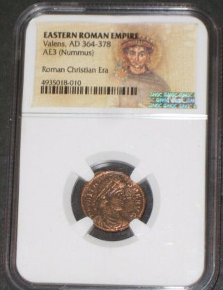 Ngc Eastern Roman Empire Valens,  Ad 364 - 378 Ancient Coin Rare Coins Ae3 (nummus)