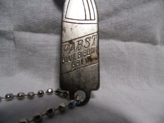 Rare Pabst Blue Ribbon Metal Bottle,  Can Opener Vintage (brew Not Beer) Wow
