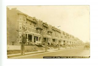 Rare W.  R.  Ross Rppc Lamont St.  From 19th In Mt.  Pleasant,  Washington,  Dc Pm1914