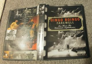 Oingo Boingo - Farewell From The Universal Amphitheatre - Rare 2 Dvd Set - Vg