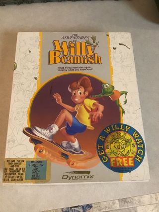 The Adventures Of Willy Beamish Ms - Dos 5.  25 " Hd,  Pc Ega Tandy Rare 1991