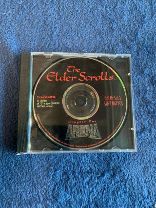 The Elder Scrolls: Arena Pc Computer Cd Video Game (disc Only) Rare