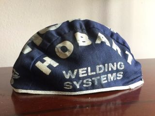RARE Vintage HOBART Welding ADVERTISING HAT Beanie Cap WELDER ' S Hat DAYTON OHIO 2