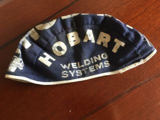 RARE Vintage HOBART Welding ADVERTISING HAT Beanie Cap WELDER ' S Hat DAYTON OHIO 3